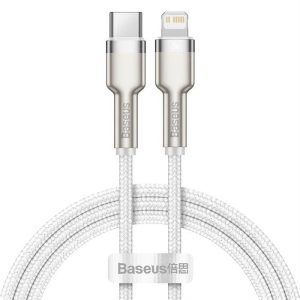 BASEUS CABLEL type-c típus Apple lightning 8 pólusú PD20W Power Delivery Cafule Metal Cable Catljk-A02 1 méter fehér