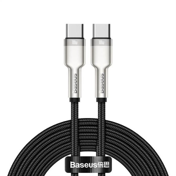 BASEUS Kábel C típus a type-c PD100W Power Delivery Cafule Metal Cable Catjk-D01 2 méter fekete