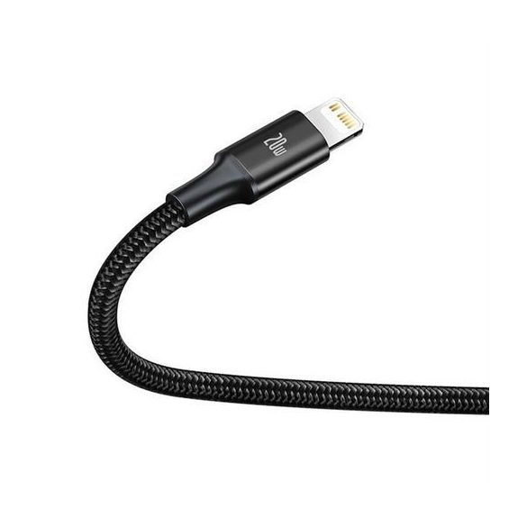 Baseus Rapid Type-C - microUSB/Lightning/Type-C kábel 20W 1.5m - fekete