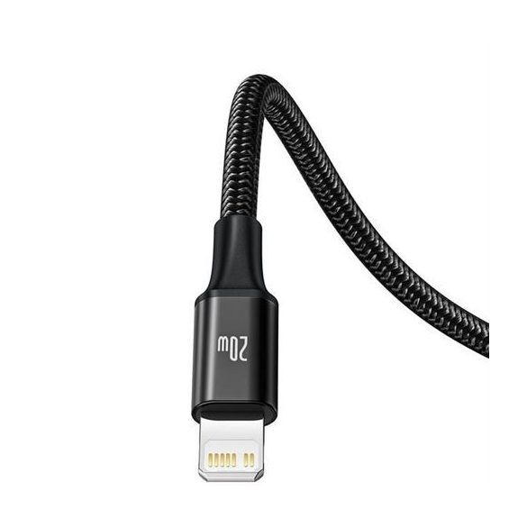 Baseus Rapid Type-C - microUSB/Lightning/Type-C kábel 20W 1.5m - fekete