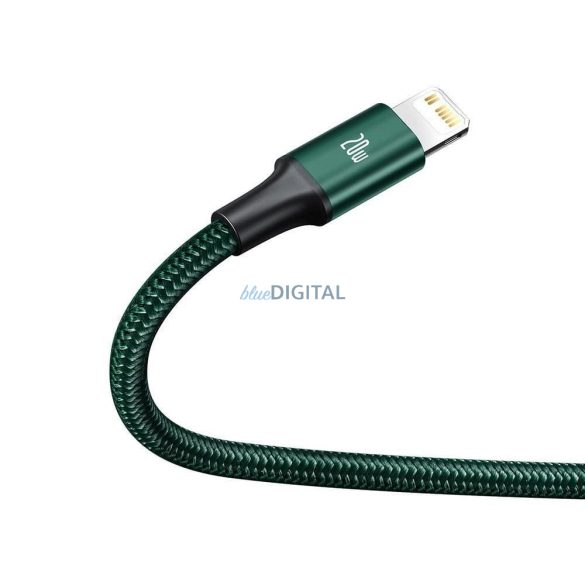 Baseus Rapid Type-C - microUSB/Lightning/Type-C kábel 20W 1.5m - zöld