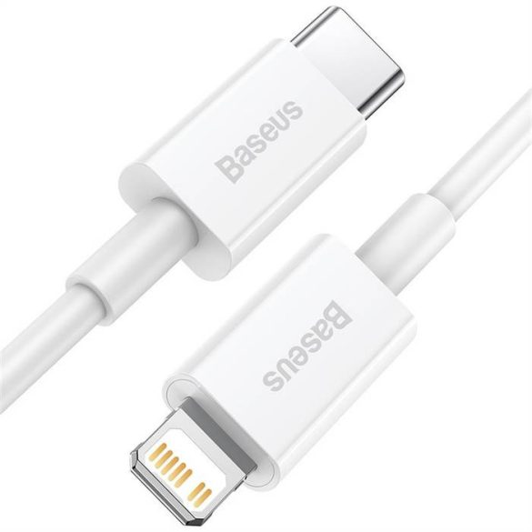 BASEUS CABLEL type-c Apple Lightning 8-pólusú PD20W Power Diving Superior sorozat Gyors töltő Catlys-A02 1 méter fehér