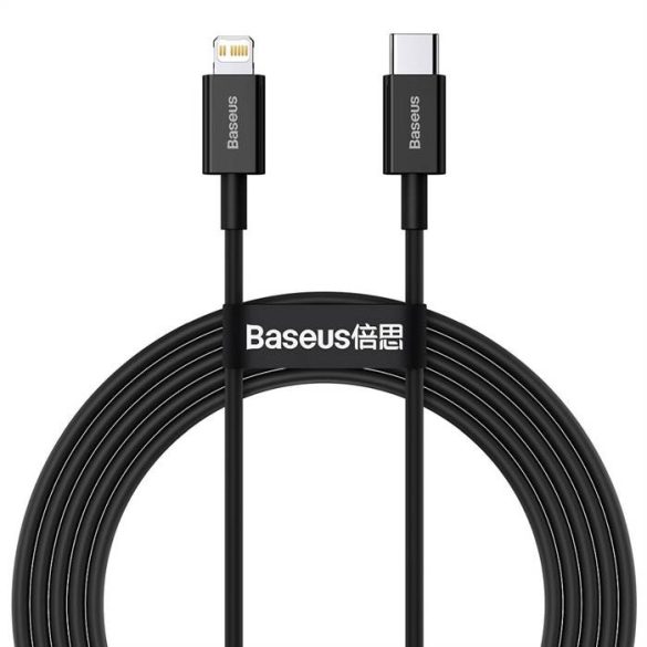 BASEUS CABLEL type-c type C to Apple Lightning 8-PIN PD20W Power Drawing Superior sorozat Gyors töltő Catlys-C01 2 méter fekete