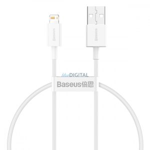 BASEUS USB kábel A és Apple Lightning 8-pin 2,4A Superior Series györstöltés CALYS-02 0,25 méter fehér