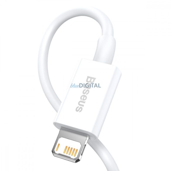 BASEUS USB kábel A és Apple Lightning 8-pin 2,4A Superior Series györstöltés CALYS-02 0,25 méter fehér