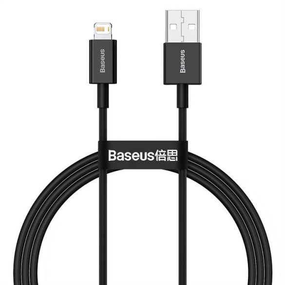 BASEUS CABLEL USB Apple Lightning 8-pin 2,4A Superior sorozat Gyors töltő Calys-A01 1 méter fekete