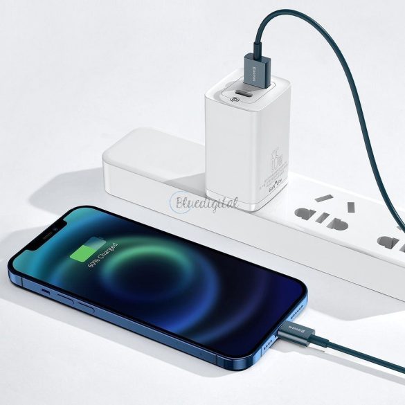 Baseus Cable USB Apple lightning 8-pin 2,4a kiváló gyors töltésű CALYS-A03 1M KÉK