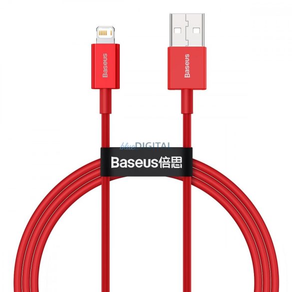 BASEUS USB kábel A és Apple Lightning 8-pin 2,4A Superior gyorstöltés CALYS-A09 1m piros