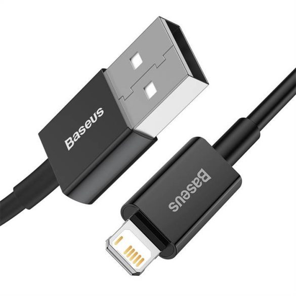 BASEUS CABLEL USB Apple Lightning 8-pin 2,4A Superior sorozat Gyors töltő Calys-C01 2 méteres fekete