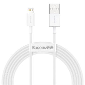 BASEUS CABLEL USB Apple Lightning 8-pin 2,4a Superior sorozat Gyors töltő Calys-C02 2 méteres fehér