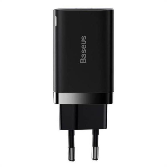 BASEUS töltő USB + Type-C Super Si Pro PD 30W fekete CCSUPP-E02/CCCJG30UE