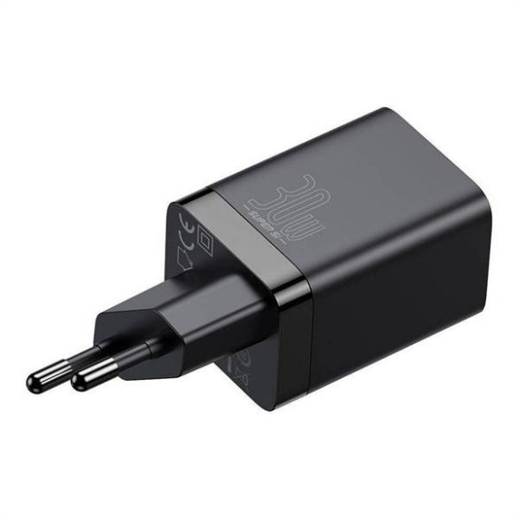 BASEUS töltő USB + Type-C Super Si Pro PD 30W fekete CCSUPP-E02/CCCJG30UE