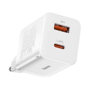 BASEUS töltő USB + Type-C Super Si Pro PD 30W fekete CCSUPP-E02/CCCJG30UE