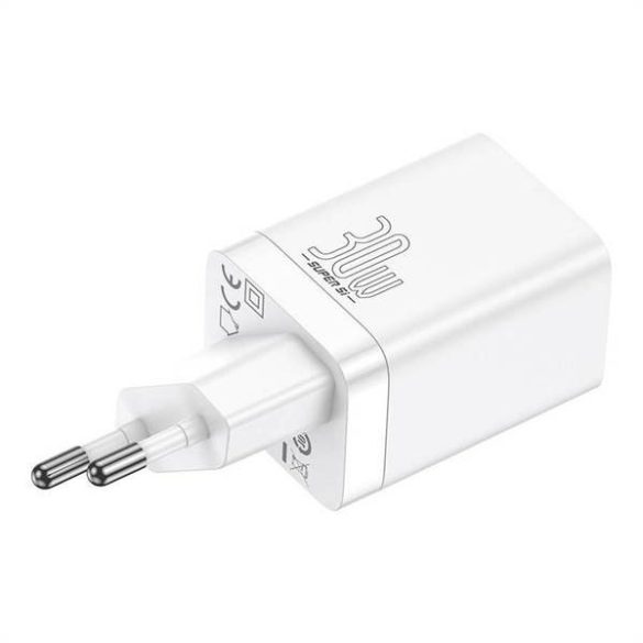 BASEUS töltő USB + Type-C Super Si Pro PD 30W fekete CCSUPP-E02/CCCJG30UE