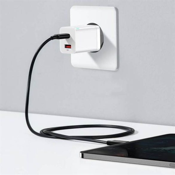 BASEUS töltő USB + Type-C Super Si Pro PD 30W fekete CCSUPP-E02/CCCJG30UE