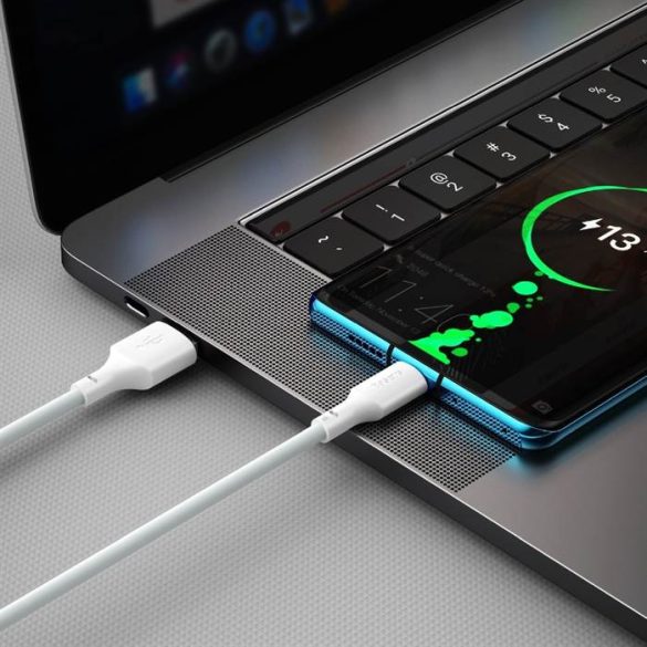 BASEUS CABLEL USB type-c C 2,4a egyszerű bölcsesség Tzcalzj-02 1,5 méter fehér 2 db készletben