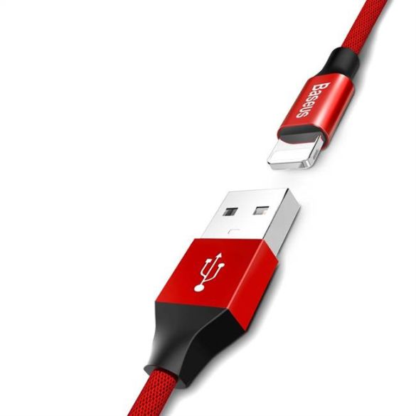 BASEUS kábel Yiven iPhone Lightning 8 pin 2A 1,2m piros CALYW-09