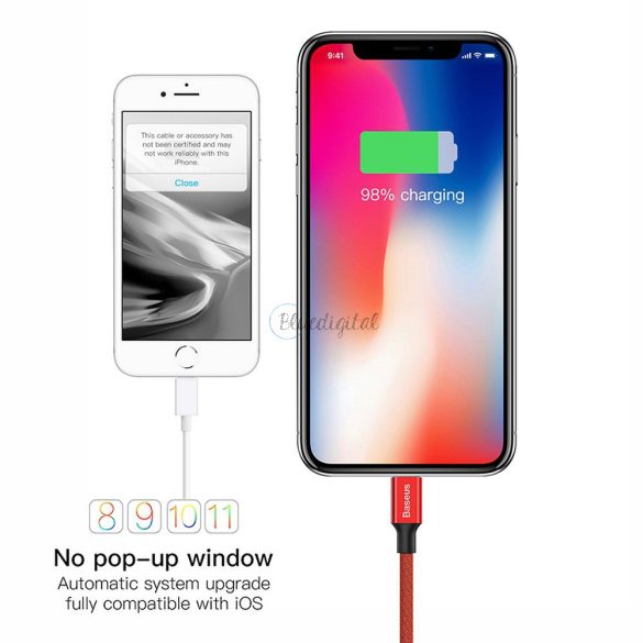 Baseus kábel USB-O Apple  lightning 8-pin 2A YVIEN CALYW-A09 1,8M RED