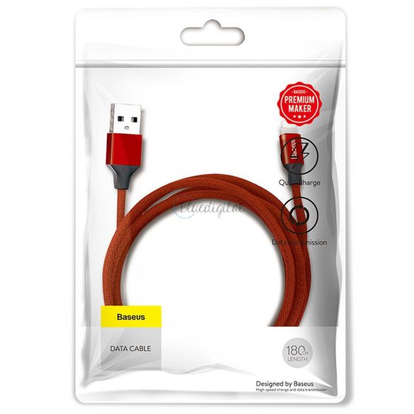 Baseus kábel USB-O Apple  lightning 8-pin 2A YVIEN CALYW-A09 1,8M RED