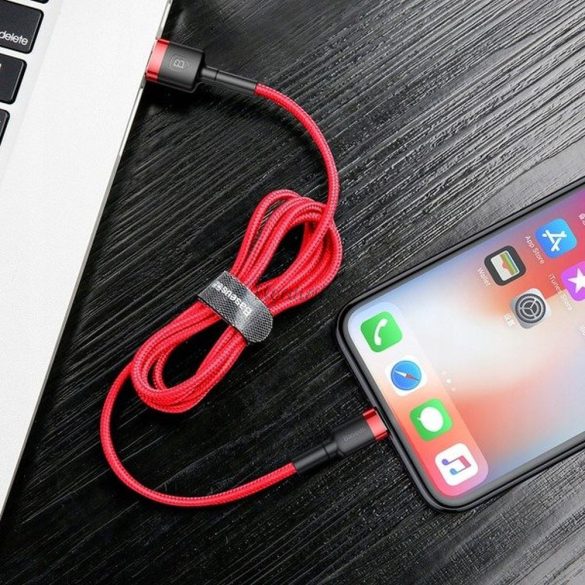 Baseus Cable USB Apple lightning 8-pin 2,4a kaufe calklf-a09 0,5 m vörös-piros