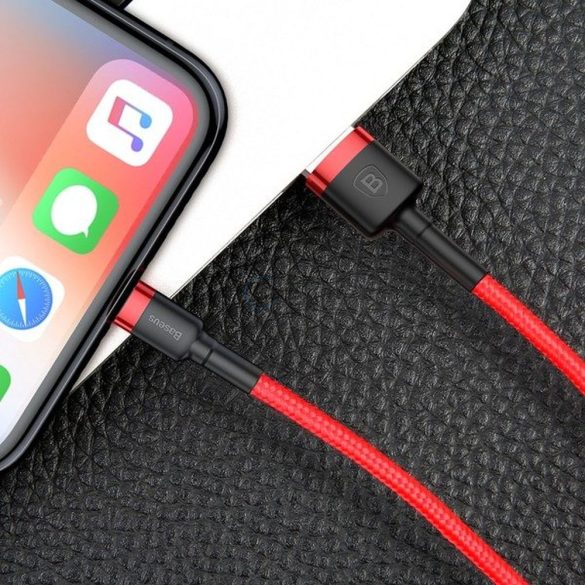Baseus Cable USB Apple lightning 8-pin 2,4a kaufe calklf-a09 0,5 m vörös-piros