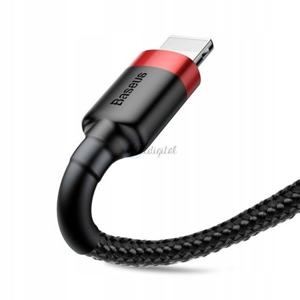 Baseus Cable USB Apple lightning 8-pin 2,4a Cafule calklf-a19 0,5 m vörös-fekete
