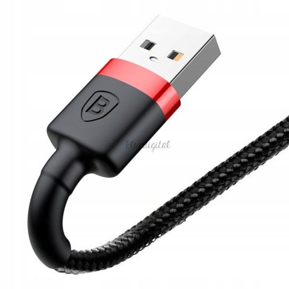 Baseus Cable USB Apple lightning 8-pin 2,4a Cafule calklf-a19 0,5 m vörös-fekete