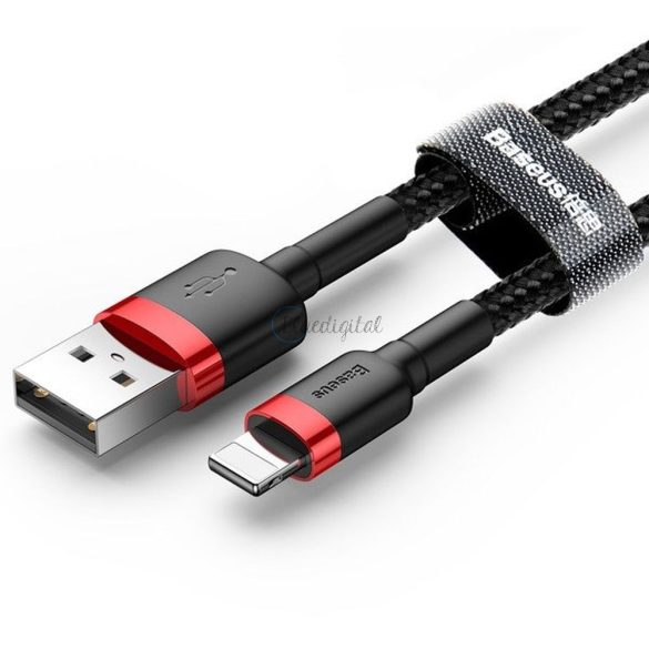 Baseus Cable USB Apple lightning 8-pin 2,4a Cafule calklf-a19 0,5 m vörös-fekete