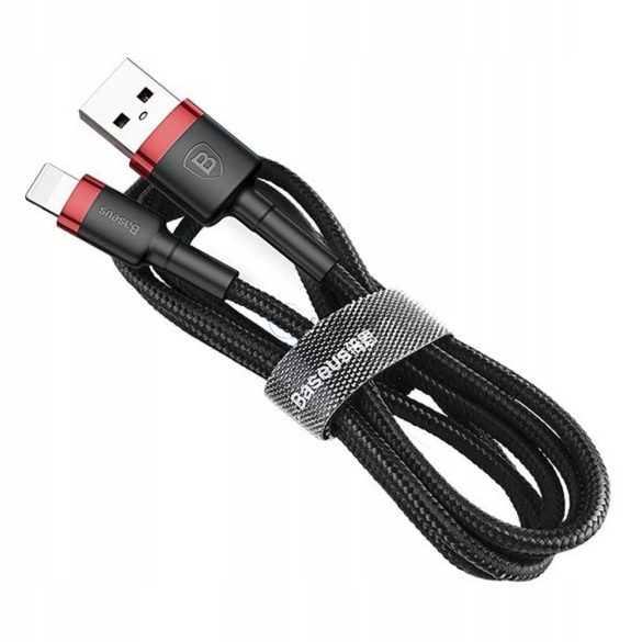 Baseus Cable USB Apple lightning 8-pin 2,4a Cafule calklf-a19 0,5 m vörös-fekete