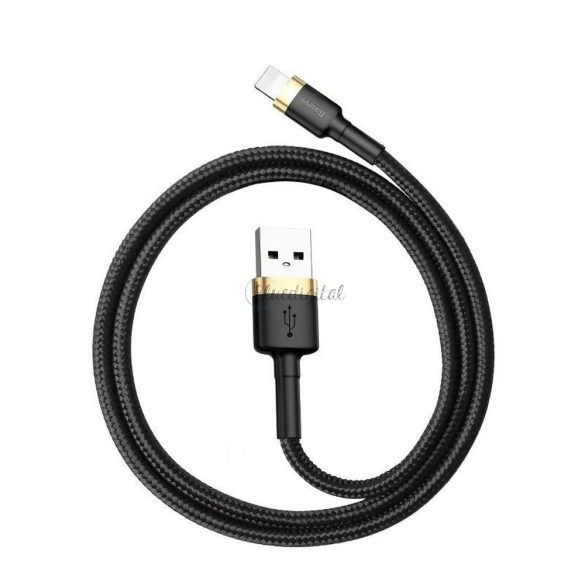 Baseus Cable USB Apple lightning 8-pin 2,4a Cafule calklf-bv1 1m aranyfekete