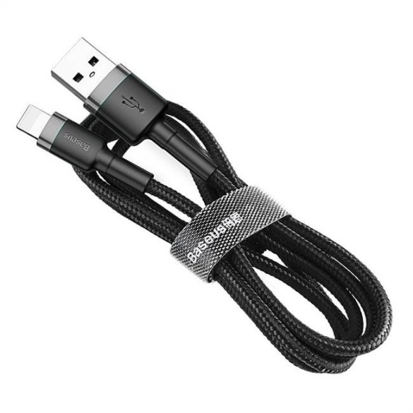 BASEUS cafule Cable USB A Lightning 1.5A 2M szürke + fekete CALKLF-CG1