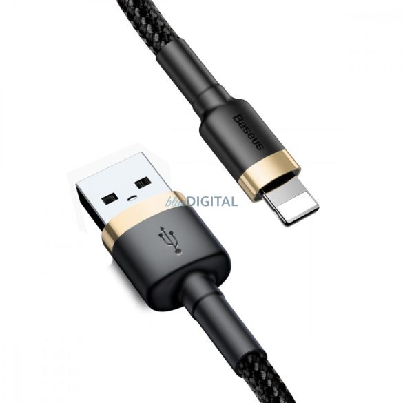 BASEUS USB kábel A és Apple Lightning 8-pin 1,5A Cafule CALKLF-CV1 2m arany-fekete