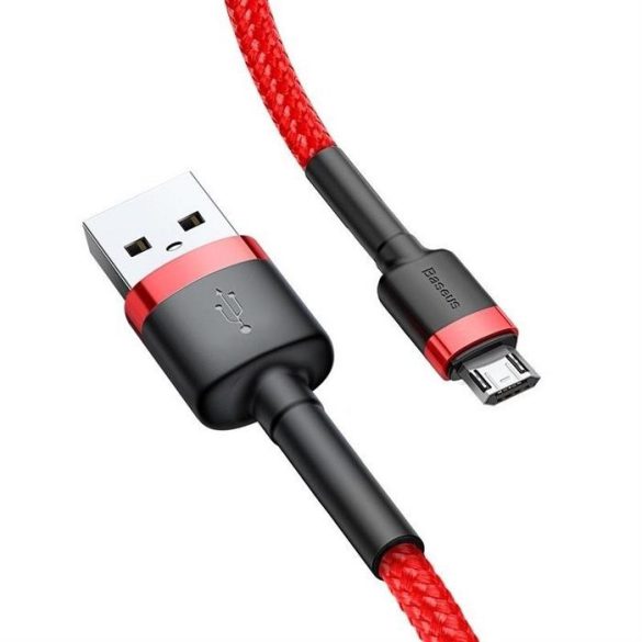 BASEUS kábel USB Cafule Micro 1,5A 2 méteres Red-Red CAMKLF-C09
