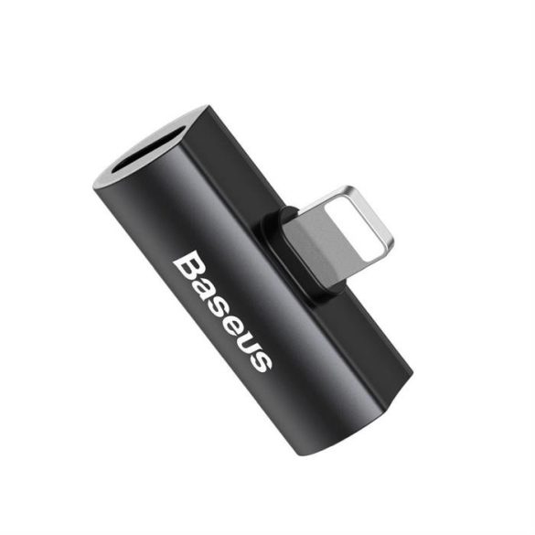 BASEUS HF Adapter iPhone Lightning 8 pin 2x Lightning Fekete CAL46-01