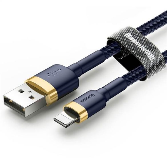 BASEUS cafule kábel USB iPhone Lightning 8-pólusú 2.4a 1M arany + kék CALKLF-BV3