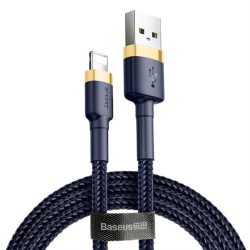   BASEUS cafule Cable USB A Lightning 1.5A 2M Arany-Blue CALKLF-CV3