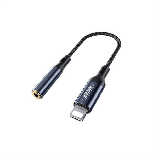 Remax Audio Splitter Apple Lighhtning 8-Pin-Jack 3,5mm RL-LA13A gyilkos