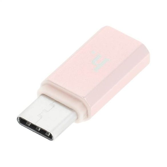 HOCO adapter Micro és Type-c rose gold