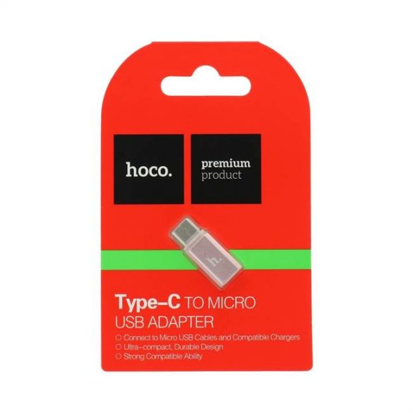 HOCO adapter Micro és Type-c rose gold