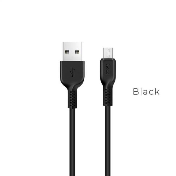 HOCO X13 Easy charged iPhone Lightning 8-tűs töltőkábel fekete 1 méter