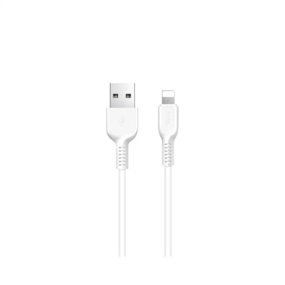 HOCO X13 Easy charged iPhone Lightning 8-pólusú töltőkábel fehér 1 méter