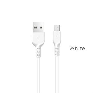 HOCO kábel USB - Micro X13 Könnyű töltésű töltőkábel fehér 1 méter