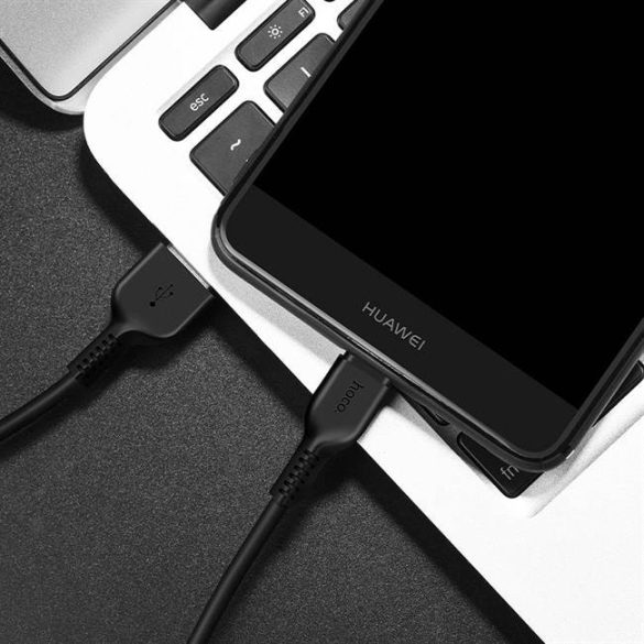 HOCO kábel USB X13 Easy töltött Type-c töltőkábel fekete 1 méter