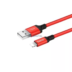   HOCO speed iPhone Lightning 8-tűs töltő kábel X14 piros & Black