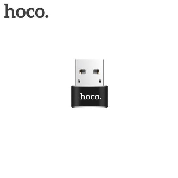 HOCO adapter OTG USB - Type-c UA6 fekete