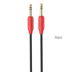 HOCO kábel audio AUX Jack 3,5mm UPA11 piros