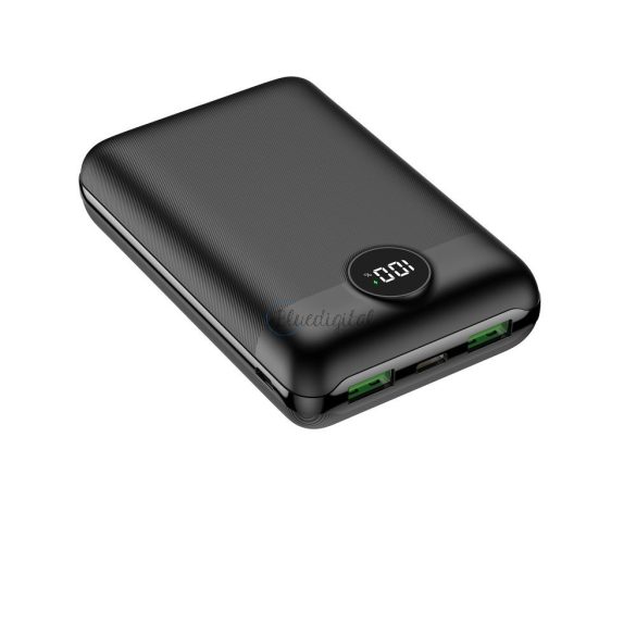 Power Bank Veger S20 - 20 000MAH LCD Gyors töltő PD22,5W fekete