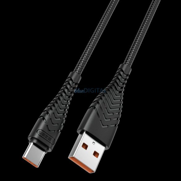 VEGER kábel USB Type-Cra 2,4A 2,0 v104 V104 1,2m fekete