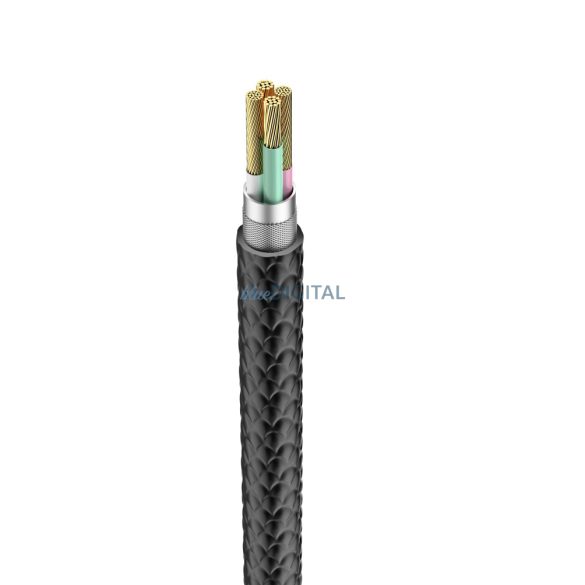 VEGER kábel USB és Apple Lightning 8-pin 2,4A 2,0 V105 1,2m fekete