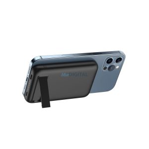 Power Bank VEGER MagOn vezeték nélküli töltés támogatás MagSafe 15W- 5 000mAh PD20W fekete (V0553P)